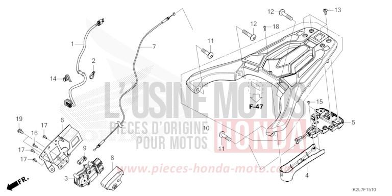 SUPPORT von ADV 350 SPANGLE SILVER METALLIC (NHA49) von 2023